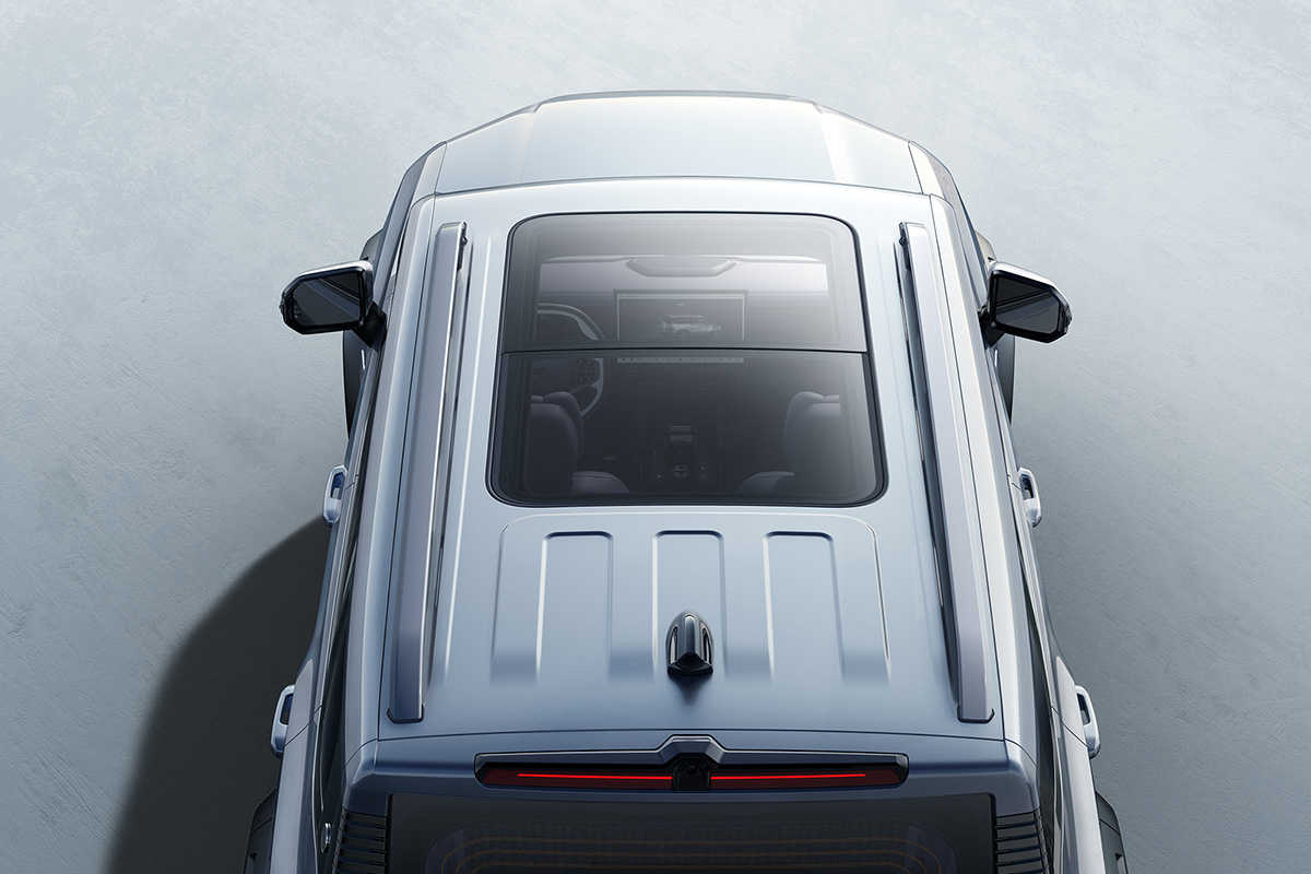 64-inch panoramic sunroof